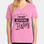 Women's Core Cotton V Neck Tee Thumbnail