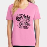 Women's Core Cotton V Neck Tee Thumbnail