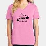 Women's Core Cotton V Neck Tee Thumbnail