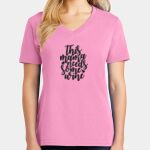 Women's Core Cotton V Neck Tee Thumbnail
