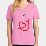 Women's Core Cotton V Neck Tee Thumbnail