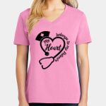 Women's Core Cotton V Neck Tee Thumbnail