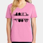 Women's Core Cotton V Neck Tee Thumbnail