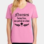 Women's Core Cotton V Neck Tee Thumbnail