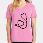Women's Core Cotton V Neck Tee Thumbnail