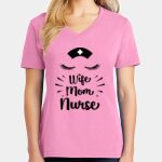 Women's Core Cotton V Neck Tee Thumbnail