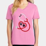 Women's Core Cotton V Neck Tee Thumbnail