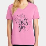Women's Core Cotton V Neck Tee Thumbnail