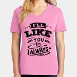 Women's Core Cotton V Neck Tee Thumbnail