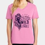 Women's Core Cotton V Neck Tee Thumbnail