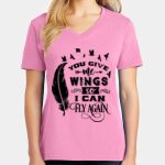 Women's Core Cotton V Neck Tee Thumbnail