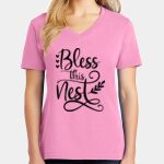 Women's Core Cotton V Neck Tee Thumbnail