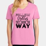 Women's Core Cotton V Neck Tee Thumbnail