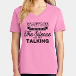 Women's Core Cotton V Neck Tee Thumbnail