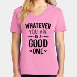 Women's Core Cotton V Neck Tee Thumbnail