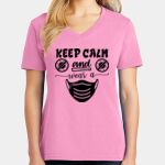 Women's Core Cotton V Neck Tee Thumbnail