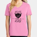 Women's Core Cotton V Neck Tee Thumbnail
