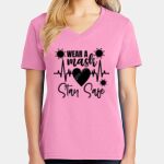 Women's Core Cotton V Neck Tee Thumbnail