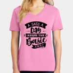 Women's Core Cotton V Neck Tee Thumbnail