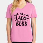 Women's Core Cotton V Neck Tee Thumbnail