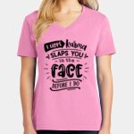 Women's Core Cotton V Neck Tee Thumbnail