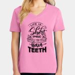 Women's Core Cotton V Neck Tee Thumbnail