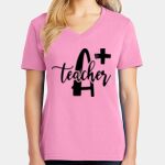 Women's Core Cotton V Neck Tee Thumbnail