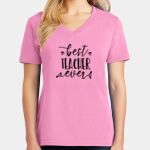 Women's Core Cotton V Neck Tee Thumbnail