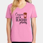 Women's Core Cotton V Neck Tee Thumbnail