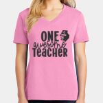 Women's Core Cotton V Neck Tee Thumbnail