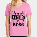 Women's Core Cotton V Neck Tee Thumbnail