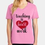 Women's Core Cotton V Neck Tee Thumbnail