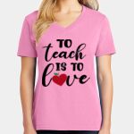 Women's Core Cotton V Neck Tee Thumbnail