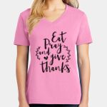 Women's Core Cotton V Neck Tee Thumbnail