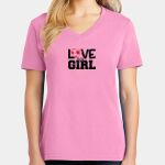 Women's Core Cotton V Neck Tee Thumbnail