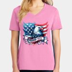 Women's Core Cotton V Neck Tee Thumbnail