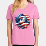 Women's Core Cotton V Neck Tee Thumbnail