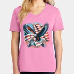 Women's Core Cotton V Neck Tee Thumbnail