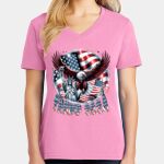 Women's Core Cotton V Neck Tee Thumbnail