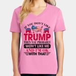 Women's Core Cotton V Neck Tee Thumbnail