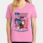 Women's Core Cotton V Neck Tee Thumbnail