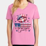 Women's Core Cotton V Neck Tee Thumbnail