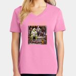 Women's Core Cotton V Neck Tee Thumbnail