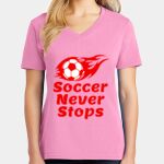 Women's Core Cotton V Neck Tee Thumbnail