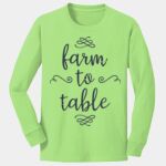 Youth Long Sleeve Core Cotton Tee Thumbnail