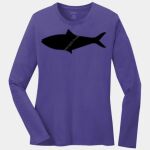 Ladies Long Sleeve Core Cotton Tee Thumbnail