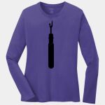 Ladies Long Sleeve Core Cotton Tee Thumbnail