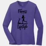 Ladies Long Sleeve Core Cotton Tee Thumbnail
