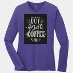 Ladies Long Sleeve Core Cotton Tee Thumbnail