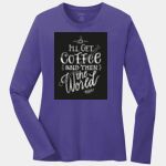 Ladies Long Sleeve Core Cotton Tee Thumbnail
